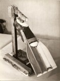 The very first plasticine Caravelle fin mock up handmade by Ferraro, according the 60s technology